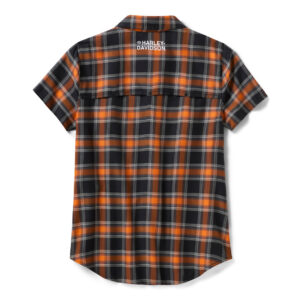 Camicia a maniche corte a quadri da donna H-D TECH - immagine 2