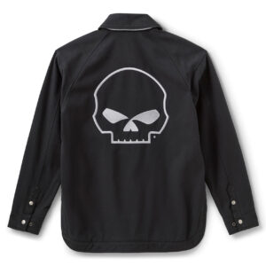 Giacca da moto femminile Willie G Skull con orlo arrotondato - immagine 2