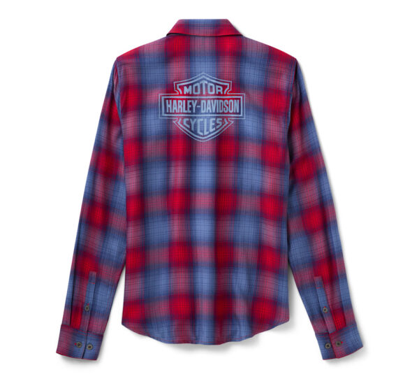 Camicia H-D Essential a quadri con bottoni frontali