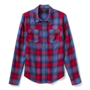 Camicia H-D Essential a quadri con bottoni frontali - immagine 1