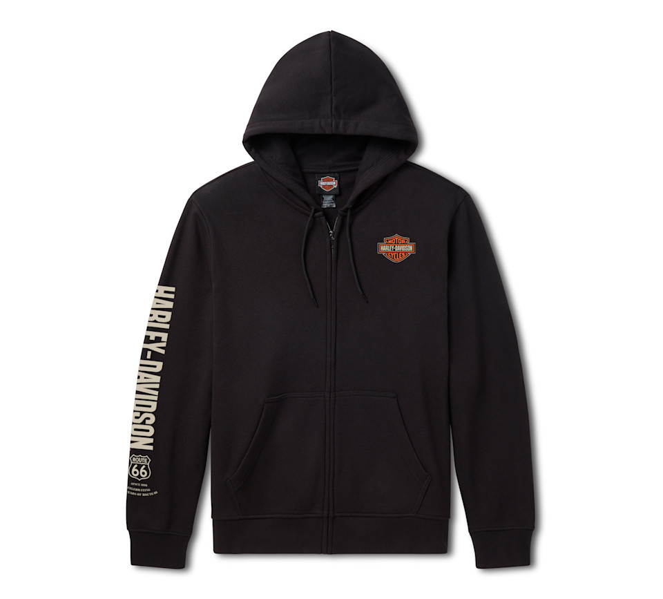 Felpa con cappuccio e zip intera H-D Route 66 Anniversary - immagine 1