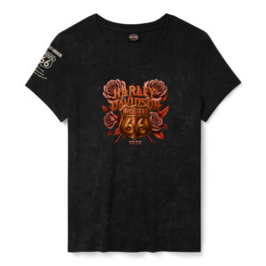 T-shirt leggendaria H-D Route 66 Foil  a maniche corte a V-Neck - immagine 1