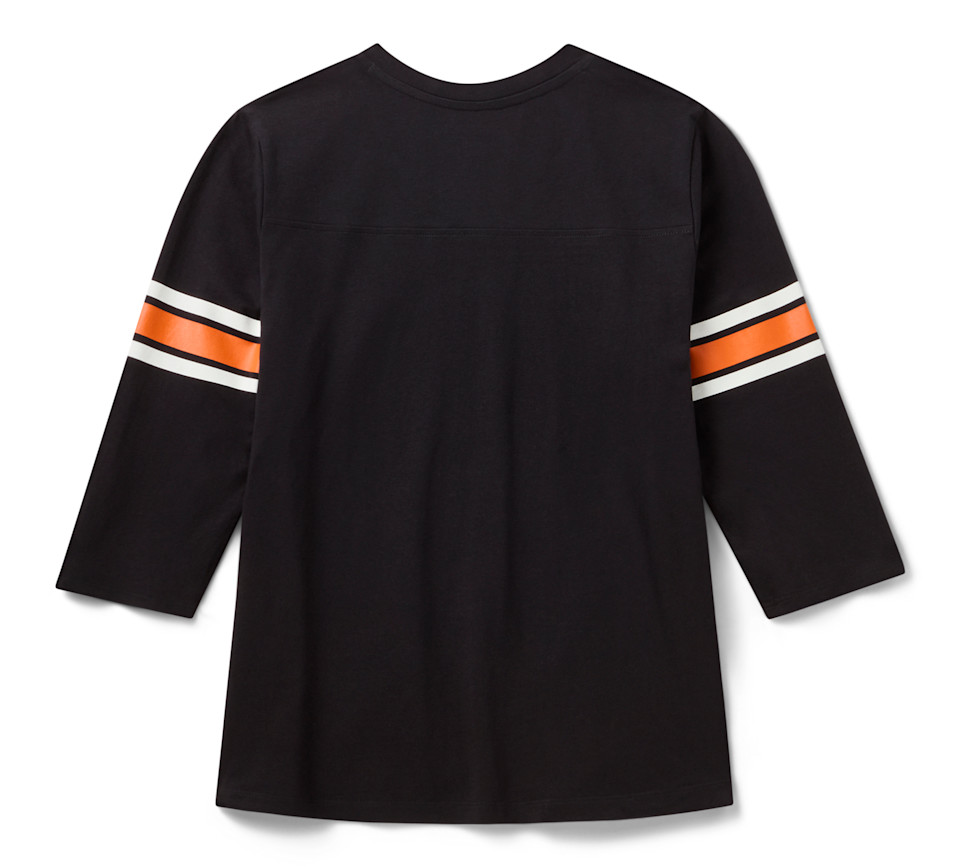 Maglia  H-D Essential a maniche a 3/4 con scollo a V NUOVO ARRIVO - immagine 2