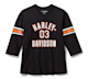 Maglia  H-D Essential a maniche a 3/4 con scollo a V NUOVO ARRIVO