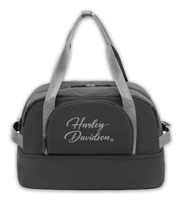 Harley-Davidson® Borsa da viaggio da weekend Black Opal II Over-Under Weekender, grigia