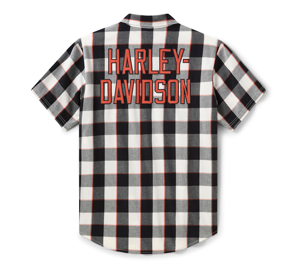 Camicia a maniche corte H-D Essential Buffalo a quadri - immagine 2