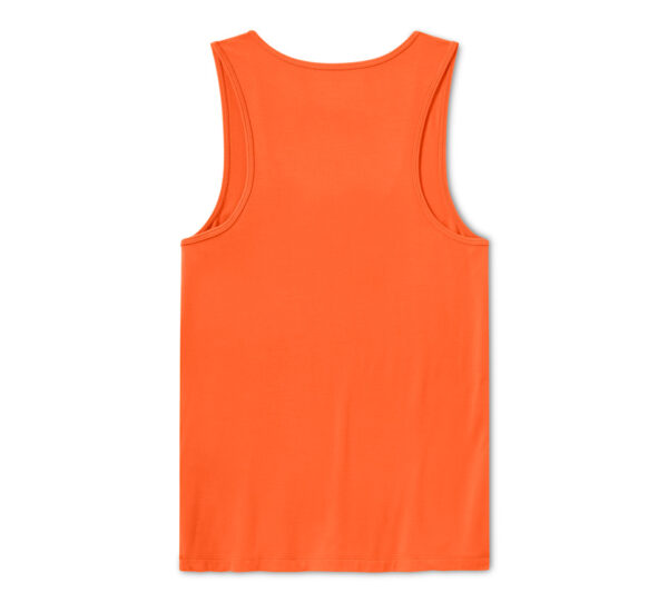 Canotta da donna Bling Live to Ride con scollo a V - Harley Orange