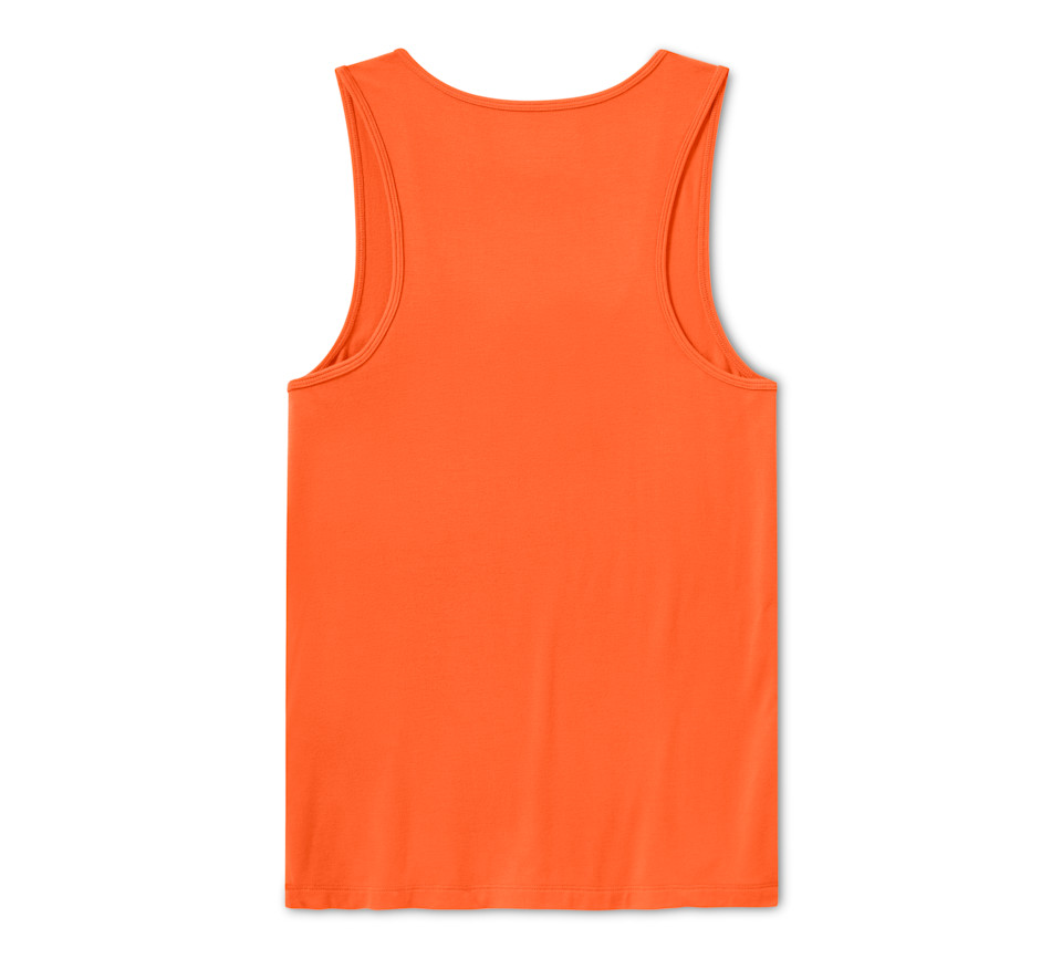 Canotta da donna Bling Live to Ride con scollo a V - Harley Orange - immagine 2