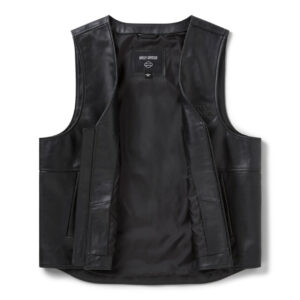 Gilet riflettente in pelle a teschio Willie G - immagine 3