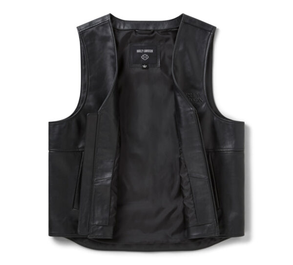 Gilet riflettente in pelle a teschio Willie G