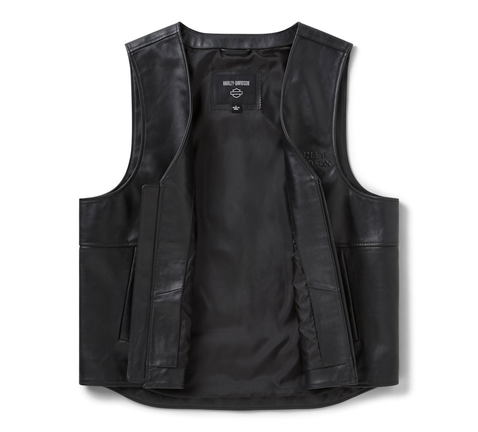 Gilet riflettente in pelle a teschio Willie G - immagine 3