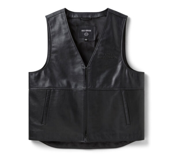 Gilet riflettente in pelle a teschio Willie G
