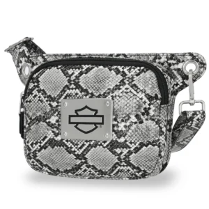 Borsa in vita regolabile con il logo Harley-Davidson Python Python, MHW185/08 nera - immagine 1