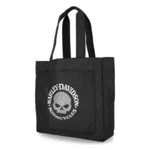 Borsa Tote bag  -  skull bling  reversible - immagine 1