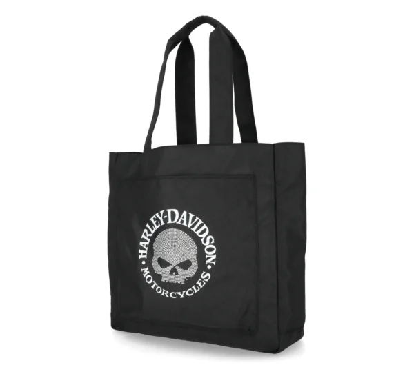 Borsa Tote bag  -  skull bling  reversible