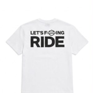 Maglia Let's F***ing Ride - bianca - immagine 2