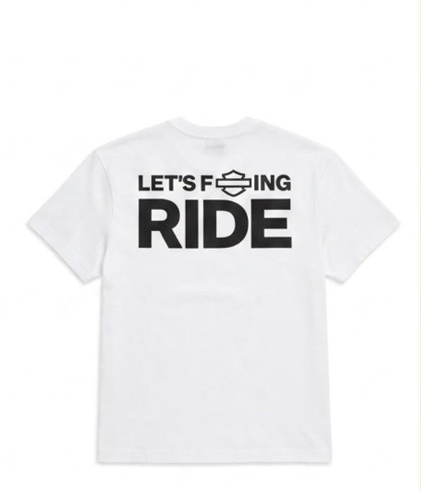 Maglia Let's F***ing Ride - bianca