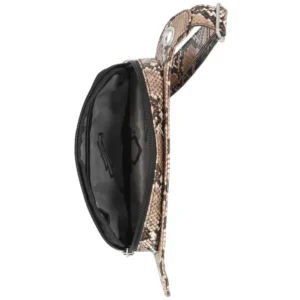 Borsa in vita regolabile con stampa Python Harley-Davidson Python e Logo, MHW185/01 marrone - immagine 3